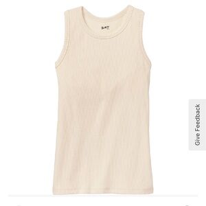 Women's No-Yank Rib Racerback Shelf Bra Tank: Birch